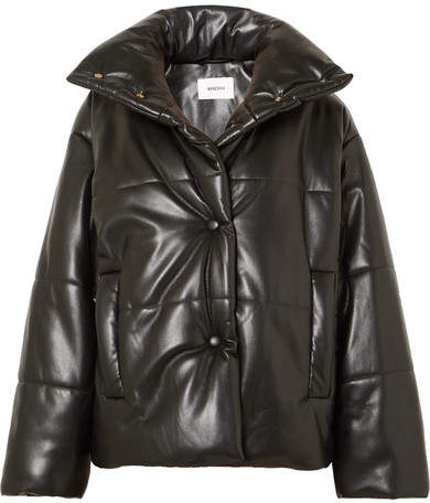 Nanushka - Hide Quilted Faux Leather Jacket - Black