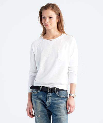 + Champion: Womens Women's Boyfriend Sweatshirt in White