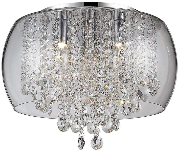 Nore Encased Flush Crystal Light Fitting - Small