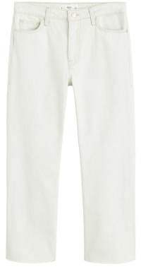 MANGO Straight cropped jeans