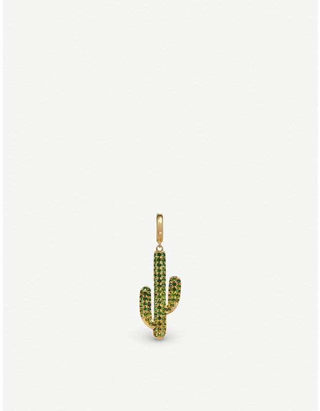 Annoushka Mythology 18ct gold and tsavorite Cactus charm