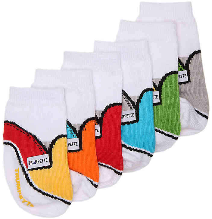 Skater Infant Ankle Socks - 6 pack - Boy's
