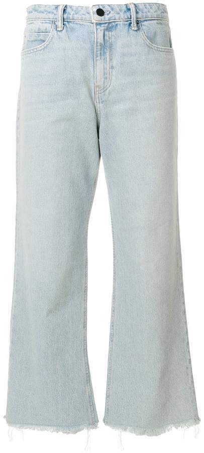 Ausgestellte Cropped-Jeans