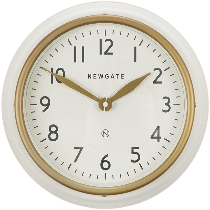 Newgate Clocks - The Cookhouse II Wall Clock - Matt Linen White