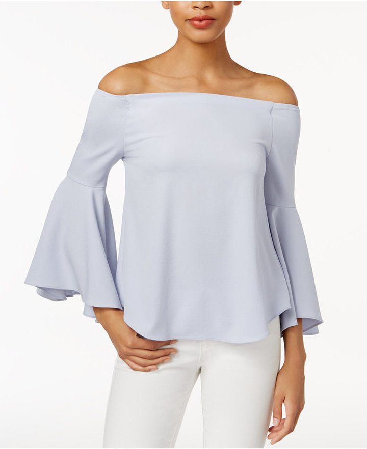 Off-The-Shoulder Bell-Sleeve Top