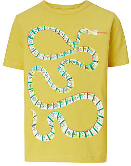 Boys' Snake Print T-Shirt, Yellow