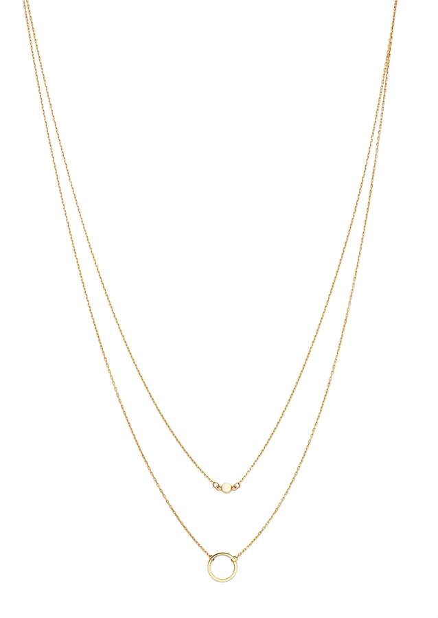 Moon & Meadow Layered Circle Pendant Necklace in 14K Yellow Gold, 17 - 100% Exclusive