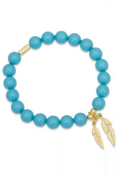 Styleserver DE Tomshot Armband mit hellblauen Perlen