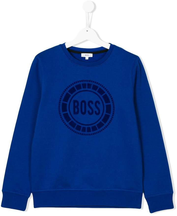 Boss Kids Sweatshirt mit Logo-Print
