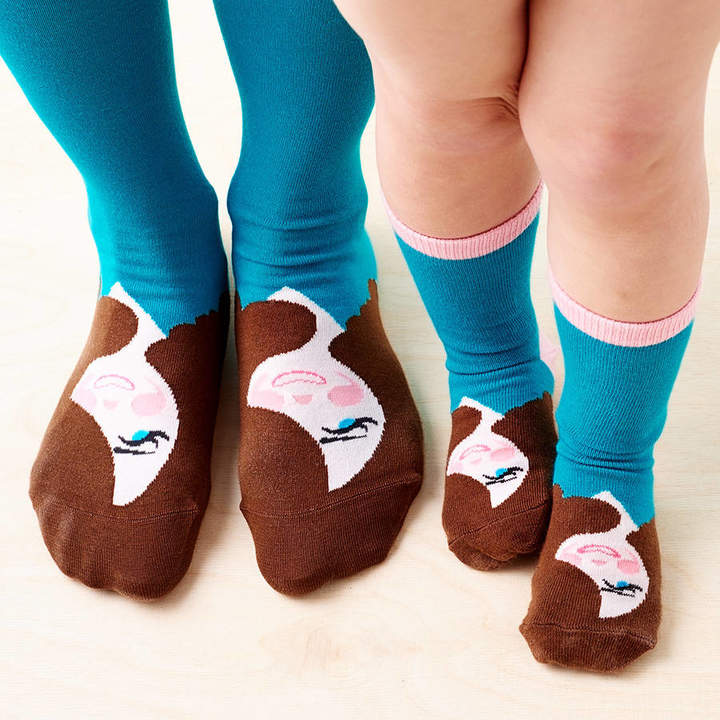 ChattyFeet Kate Middle Toe Mother And Daughter Sock Gift Set