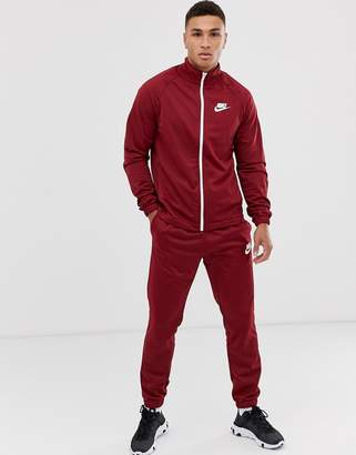 nike mens red tracksuit