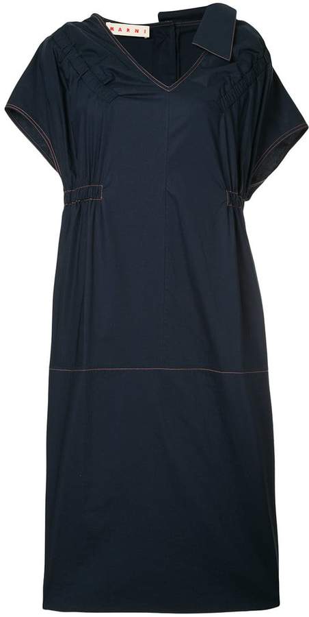 deconstructed shirt dress