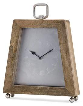 Wayfair Mango Wood Tabletop Clock