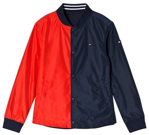 Navy and Red Reversible Cracker Jacket