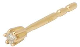 Styleserver DE Saskia Diez Ohrstecker Mini Wire Solitaire Diamant - 18 Karat Gold