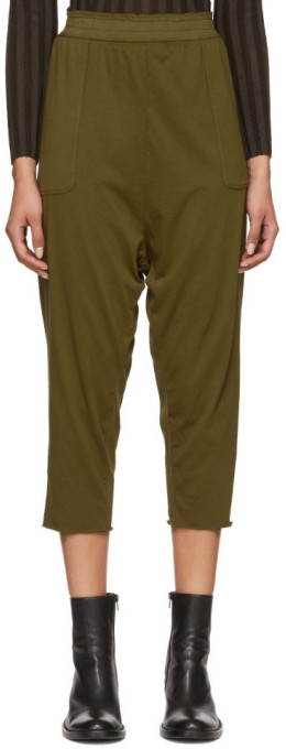 Green Sueded Baby Jersey Lounge Pants