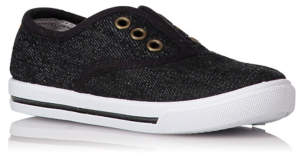 Lace Free Canvas Trainers