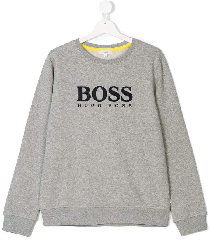 Boss Kids embroidered logo sweater