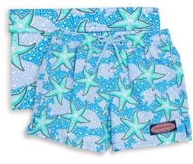 Little Boy's & Boy's Starfish Swim Trunks