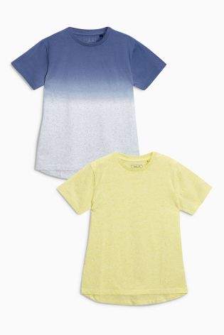 Boys Multi Short Sleeve T-Shirts Two Pack (3-16yrs) - Blue