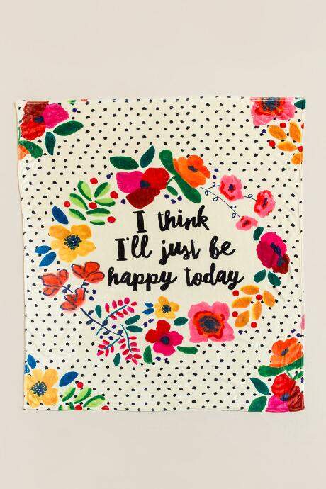 Be Happy Cozy Blanket