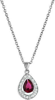 Fashionvictime Kette Anhänger Damen - Versilbert Modeschmuck - Kristall