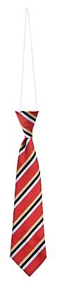 Unbranded St Joseph's College Prep School Elasticated Tie, Red/Gold/Black