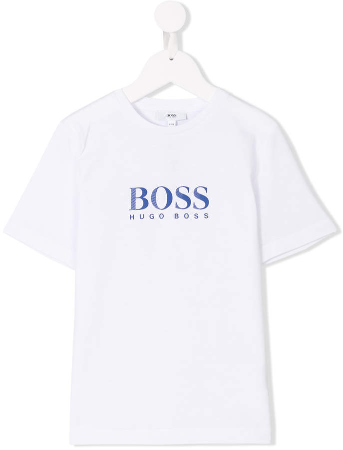 Boss Kids logo print T-shirt