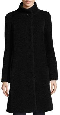 Single-Button Swing Car Coat