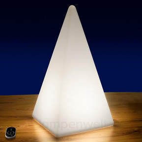 LED-Außendekoleuchte Pyramide mit Akku