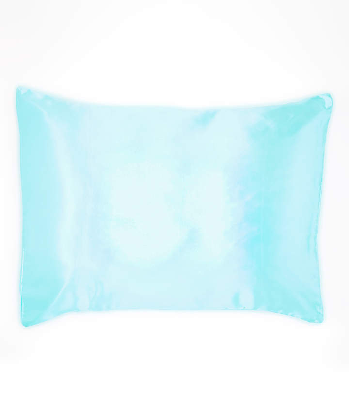 Aqua Signature Box Satin Pillowcase - Set of Two