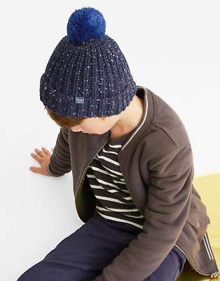 Boys Bobble Winter Hat in 100% Acrylic with Pom Pom in French Navy