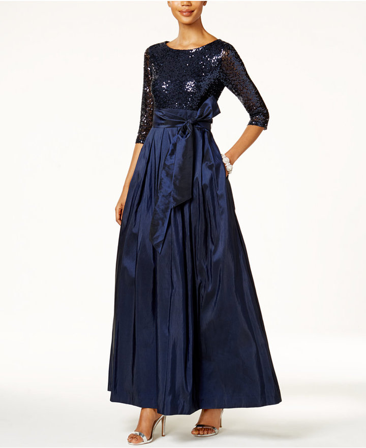 Jessica Howard Sequined Taffeta Ball Gown ShopStyle Evening