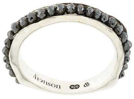 Henson Silberring mit Perle und Glas