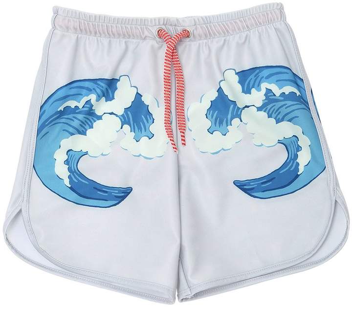 Popupshop Whale Printed Lycra Swim Shorts