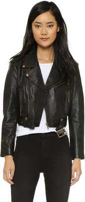 Rebecca Minkoff Harpur Leather Moto Jacket