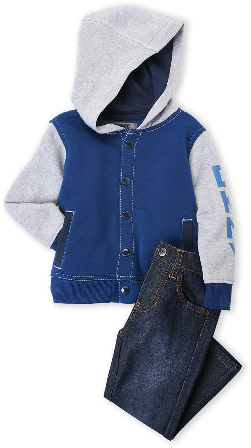 Toddler Boys) Two-Piece Hoodie & Jeans Set