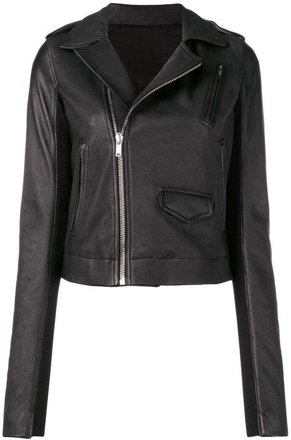 off-centre zipped jacket