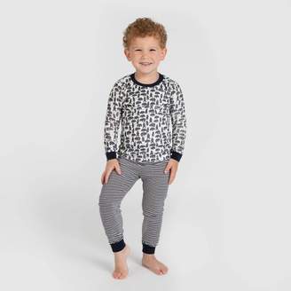 Burt's Bees Baby® Toddler Boys' Bear Organic Cotton Pajama Set - Dark Gray/Black