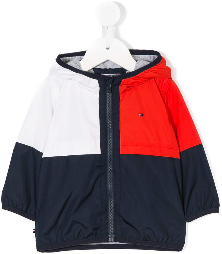 Tommy Hilfiger Junior colour-block hooded jacket