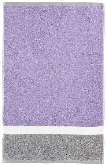 Color Block Hand Towel, Lavender