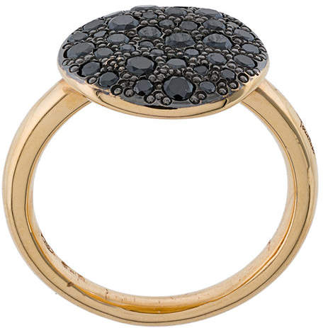 18kt 'Sabbia' Rotgoldring mit Diamanten