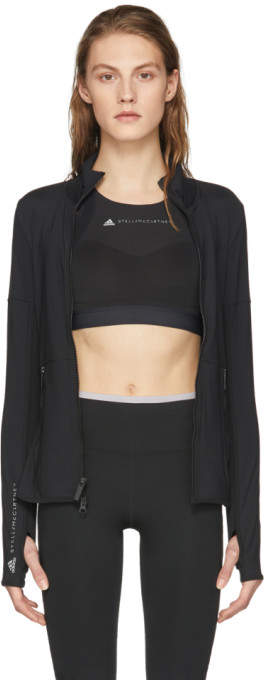 Black Essentials Midlayer Zip-up Jacket