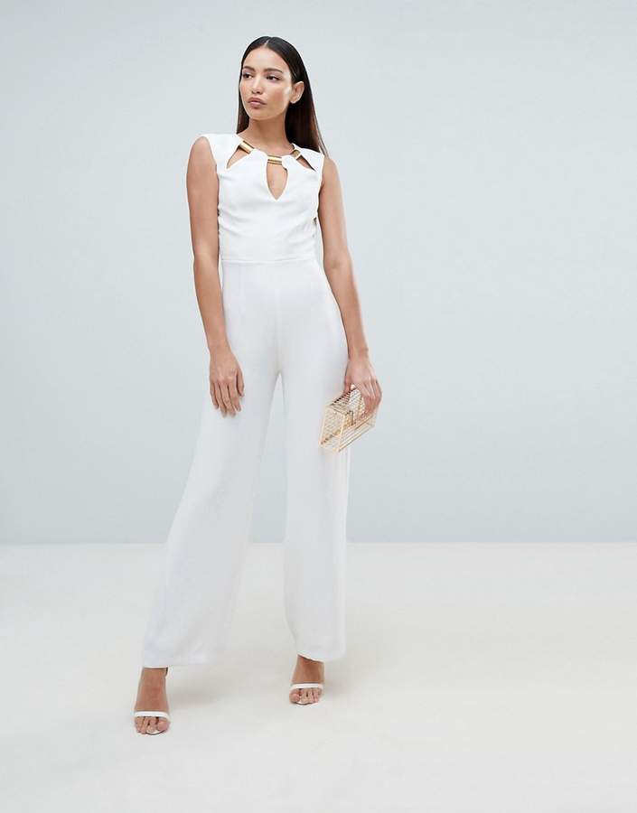 Tailored Jumpsuit With Cutout Detailing