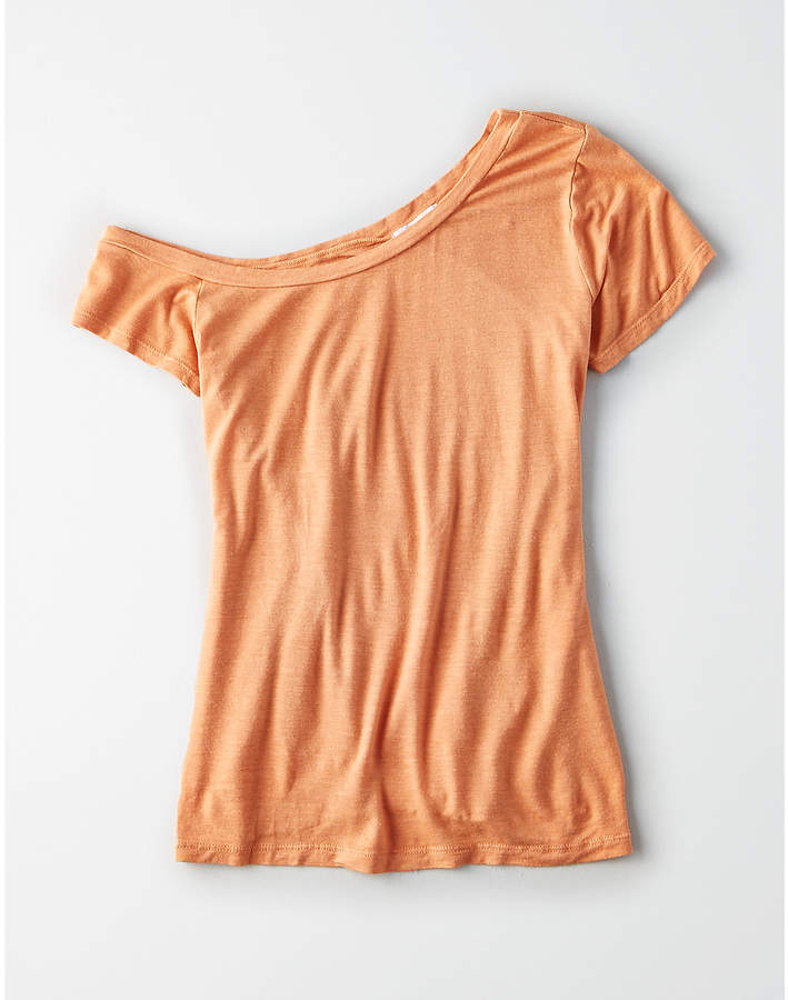 Don't Ask Why Distressed Off-The-Shoulder Tee