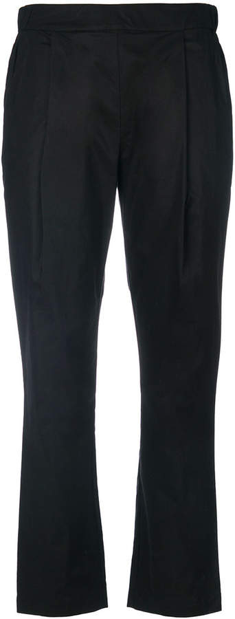 Semicouture cropped pleated trousers