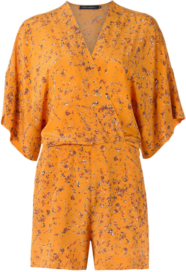 Andrea Marques printed playsuit