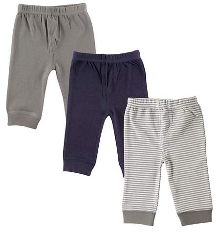 Baby 3 Pack Tapered Ankle Pants - Gray/Navy