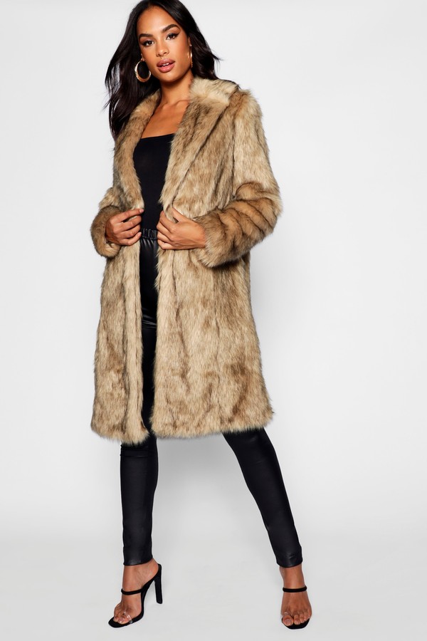 Tall Faux Fur Coat