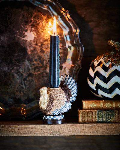 MacKenzie-Childs Autumn Harvest Turkey Candlestick